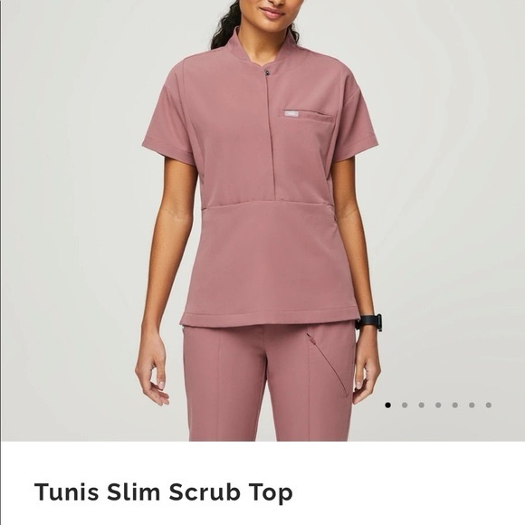 Figs Tops - Figs • Mineral Mauve Tunis Scrub Top